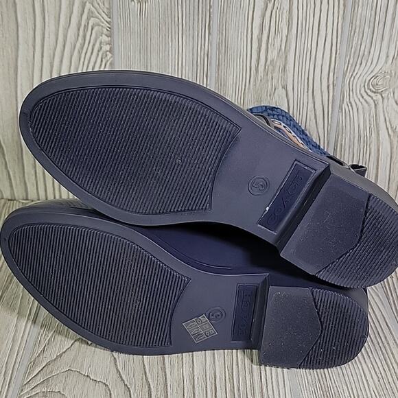 Coach Rivington Logo Navy Blue Rain Boots Womens Size 5 New - Picture 8 of 14
